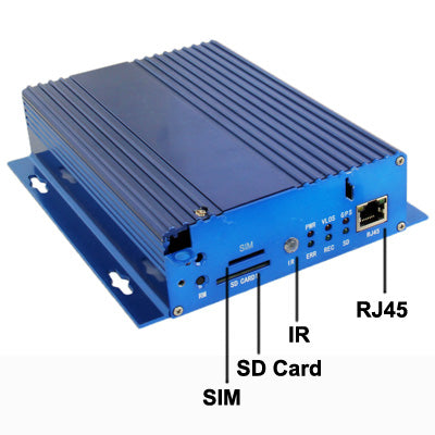 4-CH H.264 RJ45 IR Car Digital Video Recorder, Support CIF / HD1 / D1 Video Playback / G-sensor / SD Card / GPS Module / 3G function