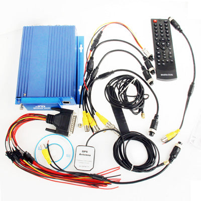 4-CH H.264 RJ45 IR Car Digital Video Recorder, Support CIF / HD1 / D1 Video Playback / G-sensor / SD Card / GPS Module / 3G function