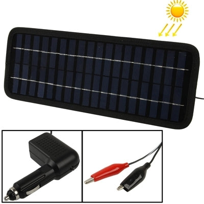 12V 3.5W Poly Silicon Solar Panel Car Battery Charger for Cars / Trucks / Boat / Motorcycle , Size: 32 x 12 x 0.6cm (TX1235)