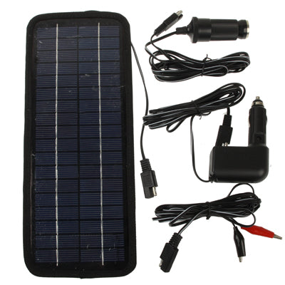 12V 4.5W Poly Silicon Solar Panel Car Battery Charger for Cars / Trucks / Boat / Motorcycle , Support USB 2.0 Plug, Size: 32 x 12 x 0.6cm (TX1245)