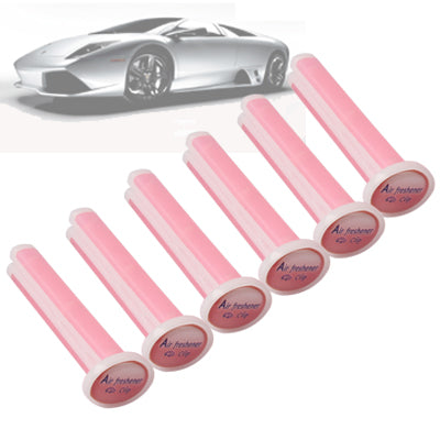 Car Vent Perfume Aroma Balm Clip Air Freshener, 6 pcs in One Packaging, the Price is for 6 pcs(Pink)