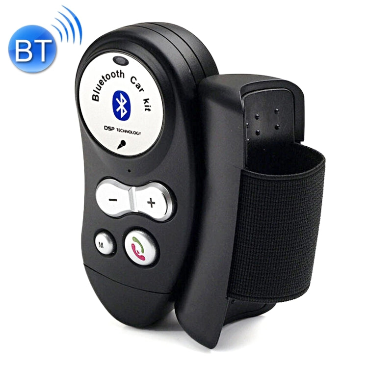 Steering Wheel Car Bluetooth Hands-free Kit, Support Music Play & Hands-free Answer Phone(Black)