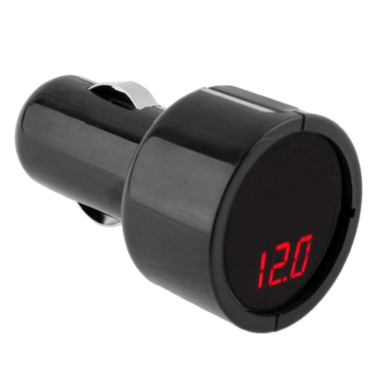 1 inch LED Display Cigarette Lighter Electric Voltage Meter for Auto Battery,