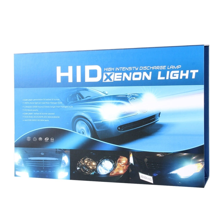 DC12V 35W 2x H3 Slim HID Xenon Light, High Intensity Discharge Lamp, Color Temperature: