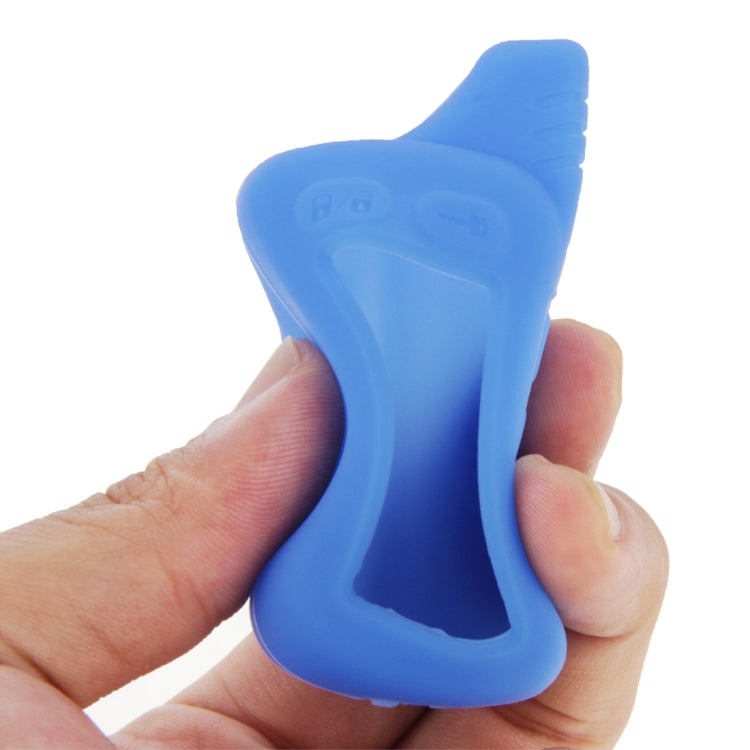 Silicone Case for Tomahawk TZ9030 Two Way Car Remote Controller(Blue)