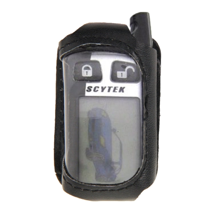 Leather Case for Tamarack TW 9010 Two Way Car Remote Controller(Black)
