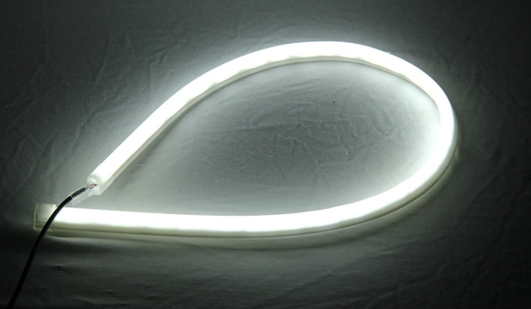 2 PCS 12V Car Daytime Running Lights Soft Article Lamp, White Light, Length: 60cm
