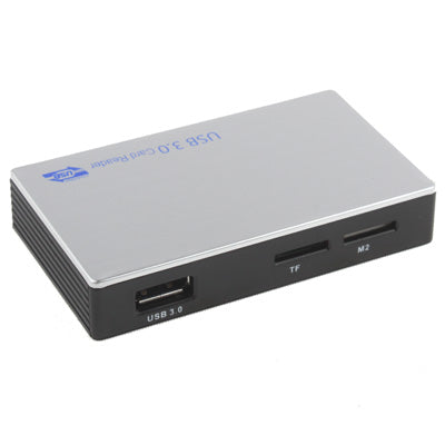USB 3.0 Super Speed 5Gbps Card Reader, Support CF / SD / TF / M2 / XD / MS Card (Aluminum Alloy Shell)