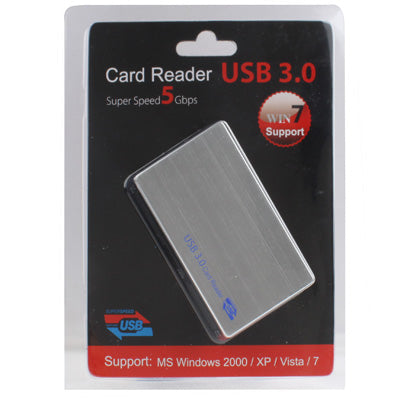 USB 3.0 Super Speed 5Gbps Card Reader, Support CF / SD / TF / M2 / XD / MS Card (Aluminum Alloy Shell)
