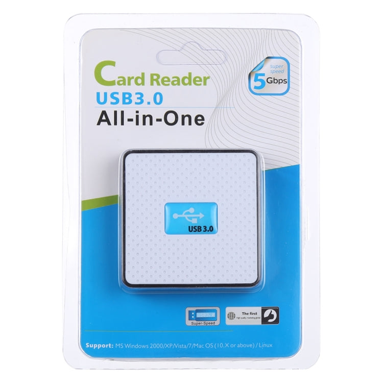 USB 3.0 All-in-1 Card Reader, Super Speed 5Gbps, Support CF / SD / TF / M2 / XD Card