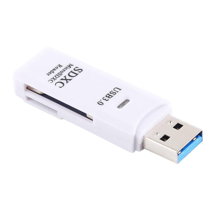 2 in 1 USB 3.0 Card Reader, Super Speed 5Gbps, Support SD Card / TF Card