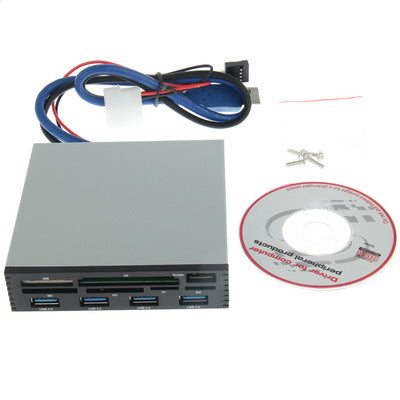 3.5 inch 4 x USB 3.0 + 1 x USB 2.0 Ports Media Card Reader + HUB