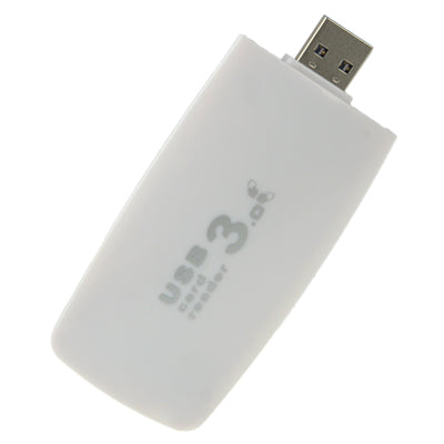 Hi-Speed 4 Slot USB 3.0 Universal Card Reader, Support SD / MS / TF / CF Card(White)