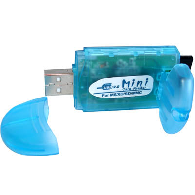 SD/MMCï¼ŒXD Card Reader(Baby Blue)