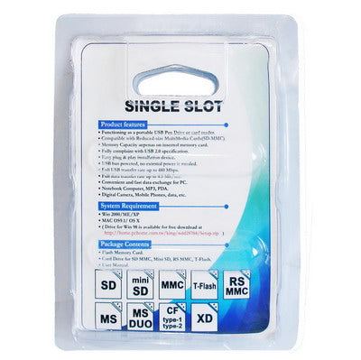 SD/MMCï¼ŒXD Card Reader(Baby Blue)
