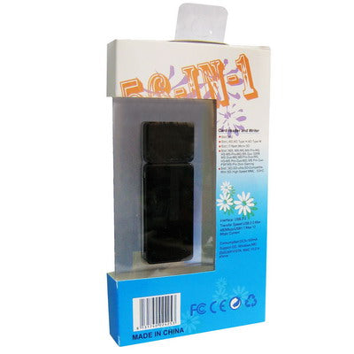 Mini Card Reader / Writer, Support Card: SD/MMC, MS, TF, M2(Black)