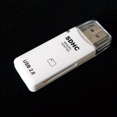 USB 2.0 SDHC High Speed Card Reader(White)