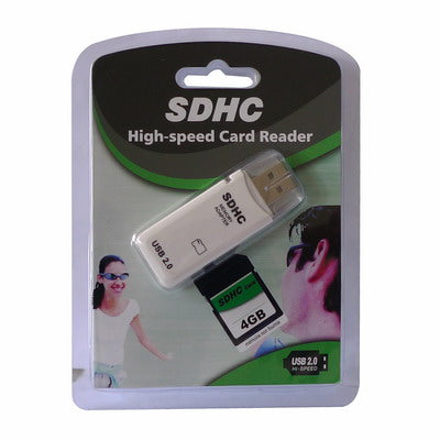 USB 2.0 SDHC High Speed Card Reader(White)