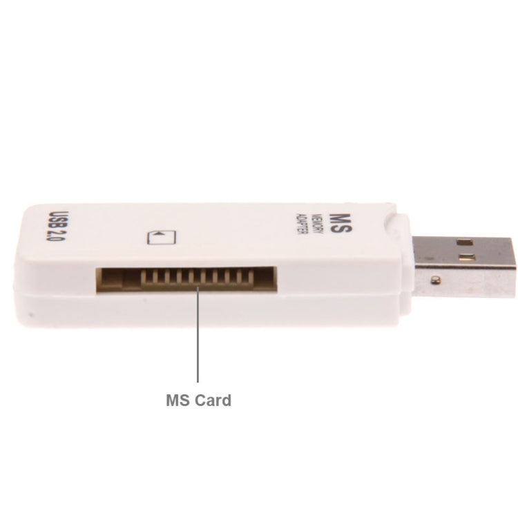USB 2.0 Card Reader for Memory Stick Pro Duo(White)