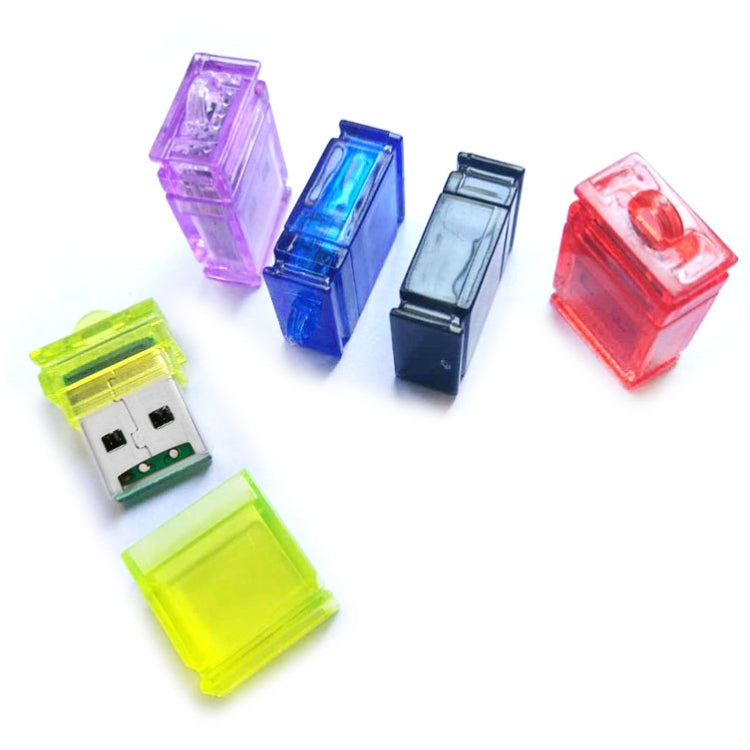 20 PCS Mini High Speed USB 2.0 T-Flash / Micro SD Card Reader, Random Color Delivery