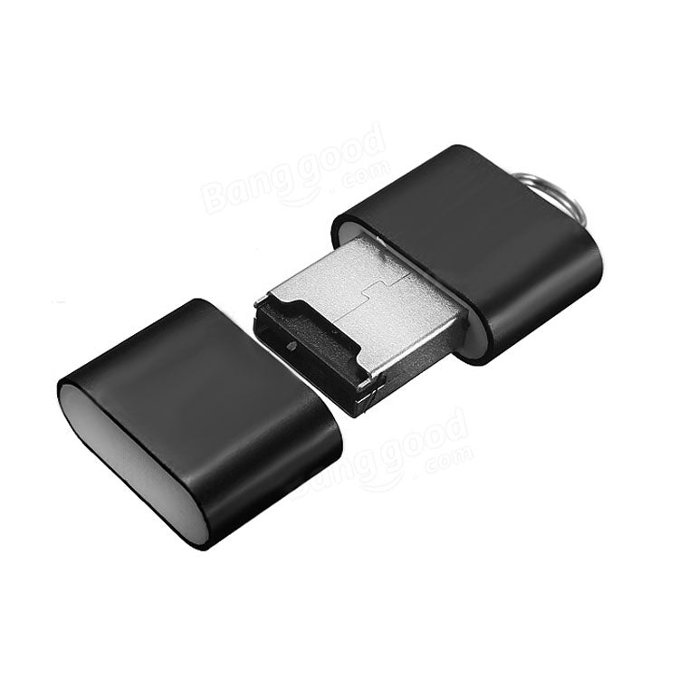 Mini High Speed USB 2.0 Micro SD / TF T-Flash Memory Card Reader(Black)