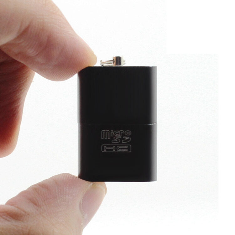 Mini High Speed USB 2.0 Micro SD / TF T-Flash Memory Card Reader(Black)