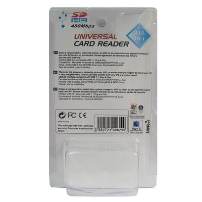 Hi-Speed USB 2.0 SD/MMCï¼ŒTFï¼ŒM2 Card Reader