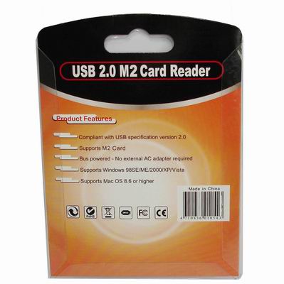 USB 2.0 M2 Card Reader