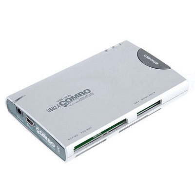 All in 1 (CF/SD/MMC/MS) Card Reader + 3 Port USB 2.0 HUB Combo
