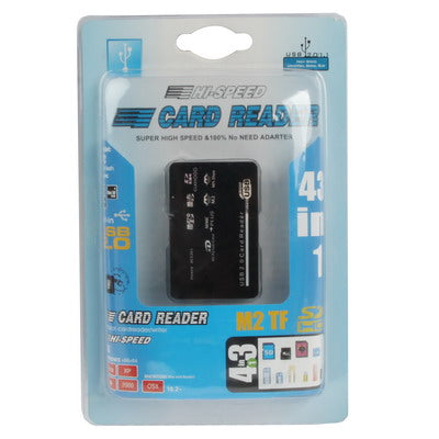 All in 1 Card Reader, Support SD/MMC, MS, XD, TF, Mini SD, M2 card