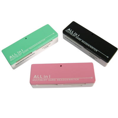 Multislot Card Reader Writer, Support SD/MMC, MS, TF, M2 (Color Random Delivery)