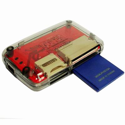 SDHC Mini All in 1(SD TF MS M2) Card Reader, Random Color Delivery