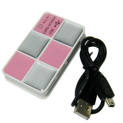 All in 1 (SD/MMCï¼ŒMSï¼ŒXDï¼ŒCFï¼ŒTFï¼ŒM2) Card Reader, Random Color Delivery