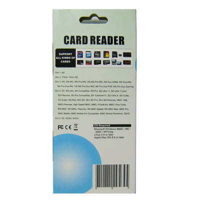 Multislot card reader & writer, Support Card: SD/MMCï¼ŒMSï¼ŒXDï¼ŒCFï¼ŒTFï¼ŒM2