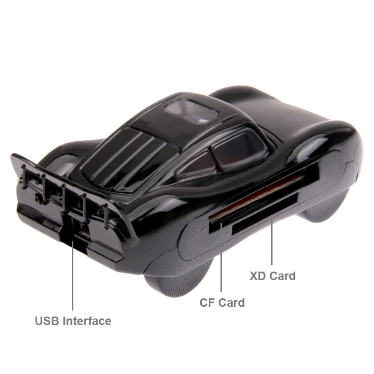 USB 2.0 All in 1 Card Reader, Support TF / MS / Mini SD / CF / XD / SIM Card(Black)