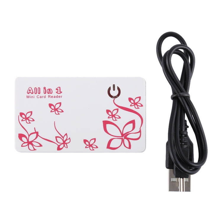All in 1 (SD, XD, TF, M2, MS, CF) Mini Memory Card Reader