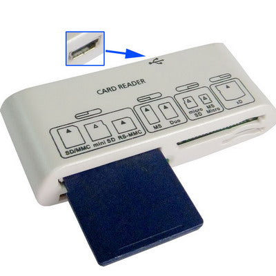 Mini USB 2.O ALL in 1 (SD/MMCï¼ŒMSï¼ŒTFï¼ŒXD) Card Reader