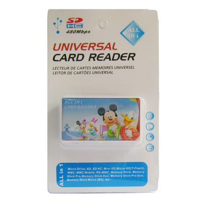 480Mbps Universal All in 1 (SD/MMCï¼ŒMSï¼ŒTFï¼ŒM2ï¼ŒXDï¼ŒCF) Card Reader