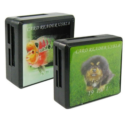 All in 1 480Mbps Hi-Speed Card Reader, Support SDHC, SD, MS, RS-MMC, MS Pro Duo, TF, M2