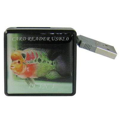 All in 1 480Mbps Hi-Speed Card Reader, Support SDHC, SD, MS, RS-MMC, MS Pro Duo, TF, M2