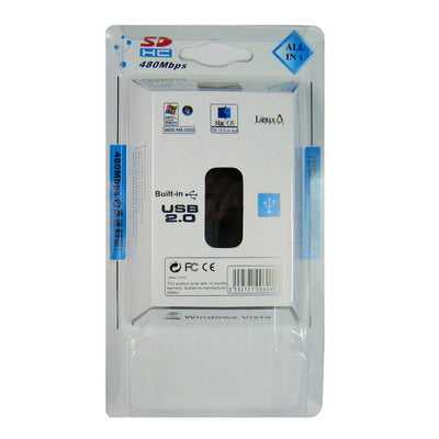 All in 1 480Mbps Hi-Speed Card Reader, Support SDHC, SD, MS, RS-MMC, MS Pro Duo, TF, M2
