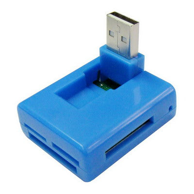 56 in 1 Hi-Speed Card Reader, Support Memory card: SD/MMCï¼ŒMSï¼ŒTFï¼ŒM2(Blue)