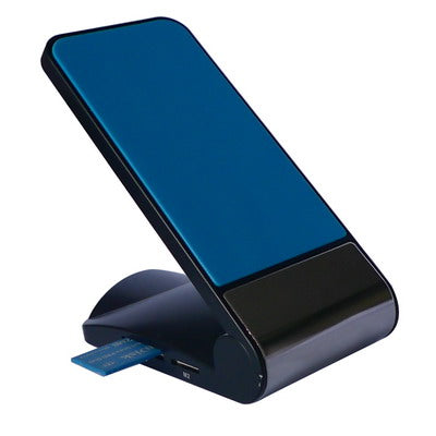 3 in 1 (Card Reader, Mobile Phone Holder, Mobile Phone Charger)(Blue)