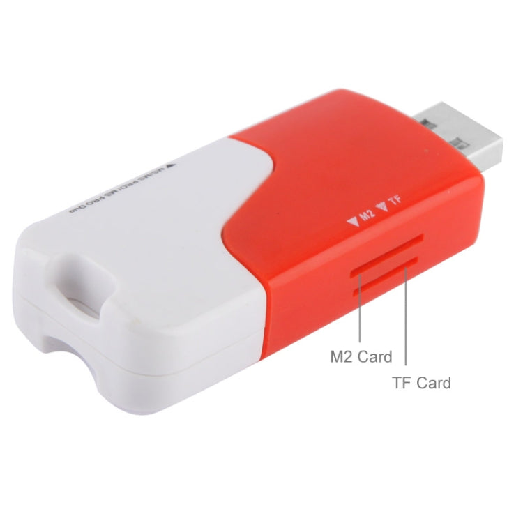 All in 1 Mini Card Reader, Support SD / MS / MS Pro / TF / M2 Card