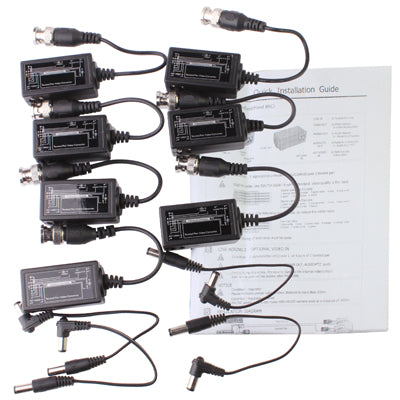 CCTV Equipment Camera BNC Video Balun Transceiver(Black)