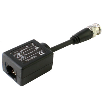 2 PCS Passive Video Balun CCTV Network UTP BNC(Black)