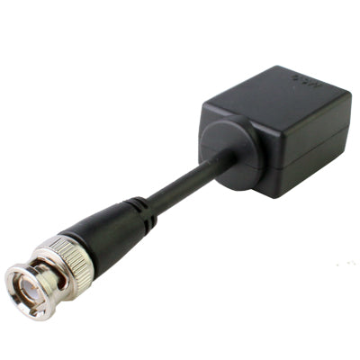 2 PCS Passive Video Balun CCTV Network UTP BNC(Black)