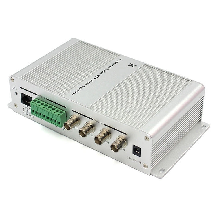 RJ45 Socket 4 Channel Active BNC Plug UTP Video Receiver