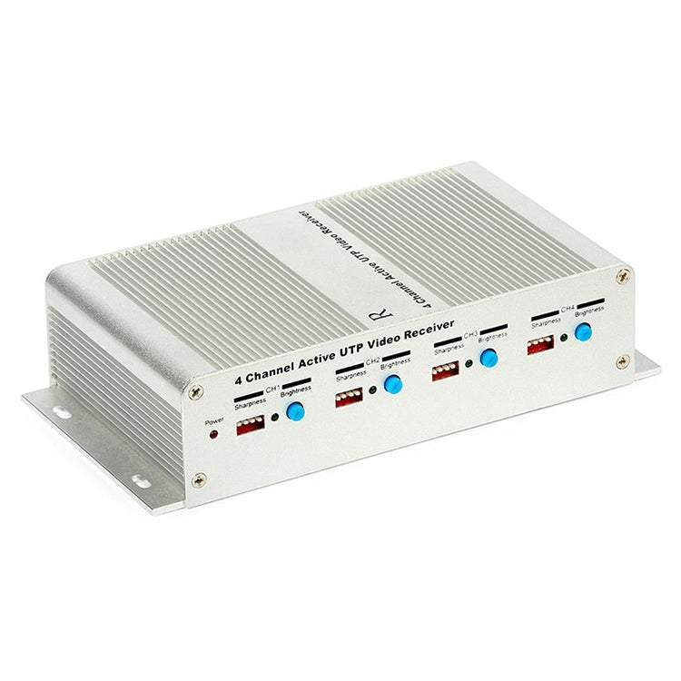 RJ45 Socket 4 Channel Active BNC Plug UTP Video Receiver