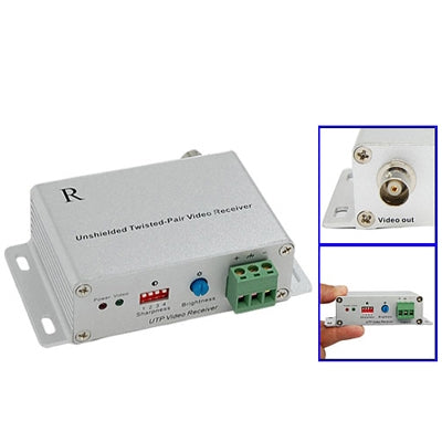 Active Unshielded Twisted-Pair UTP Video Receiver (Silver)
